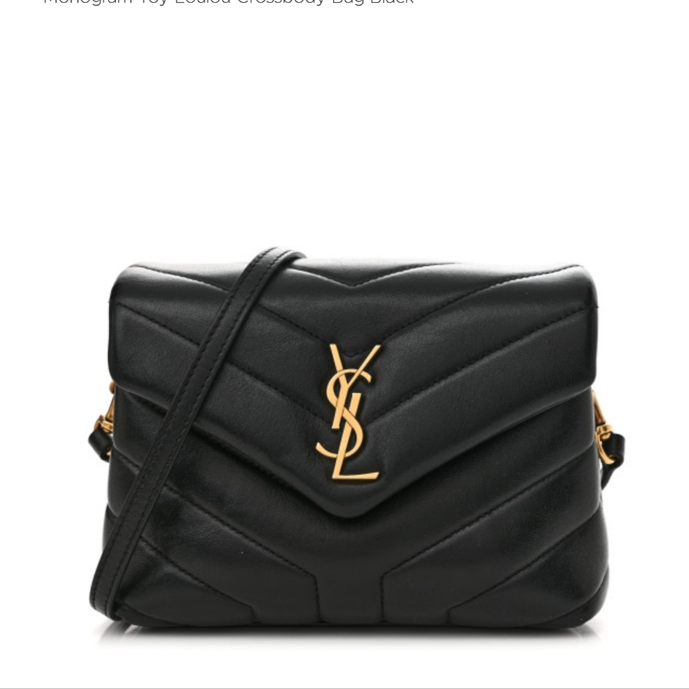 Saint Laurent Calfskin Toy Lou Lou Crossbody Bag